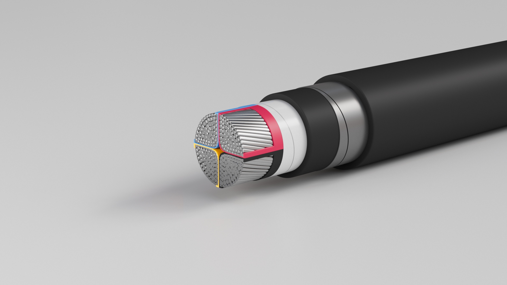 Multi Core Cables 0.6 / 1 (1.2) KV 70º C with Stranded Circular or Sector Aluminum